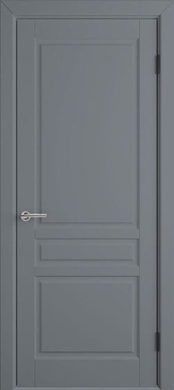Межкомнатная дверь VFD (ВФД) Stockholm (Стокгольм) Silver (RAL 7042, эмаль серая) 56ДГ