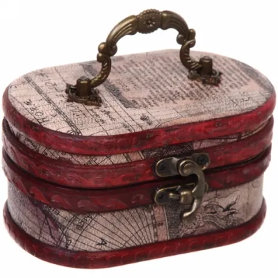 Сундук - шкатулка из дерева «SERKATTO», цвет как на фото, 11*8*8см