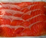Форель слабосоленая, филе-нарезка