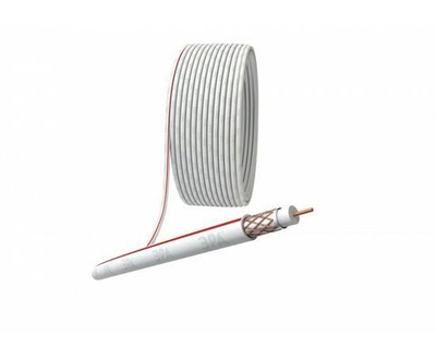 ЭРА Кабель коаксиальный SAT 50 М, 75 Ом, Cu/(оплётка Cu 75%), PVC, цвет белый 4м