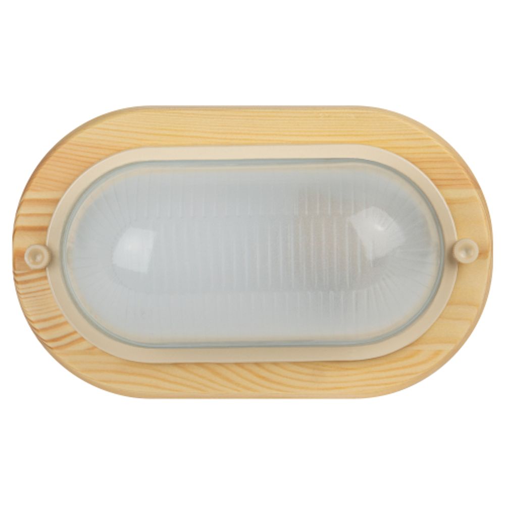 Светильник ЭРА НБО 04-60-011 Кантри дерево/стекло IP54 E27 max 60Вт 232х140 овал сосна | Светильники ЖКХ РБ