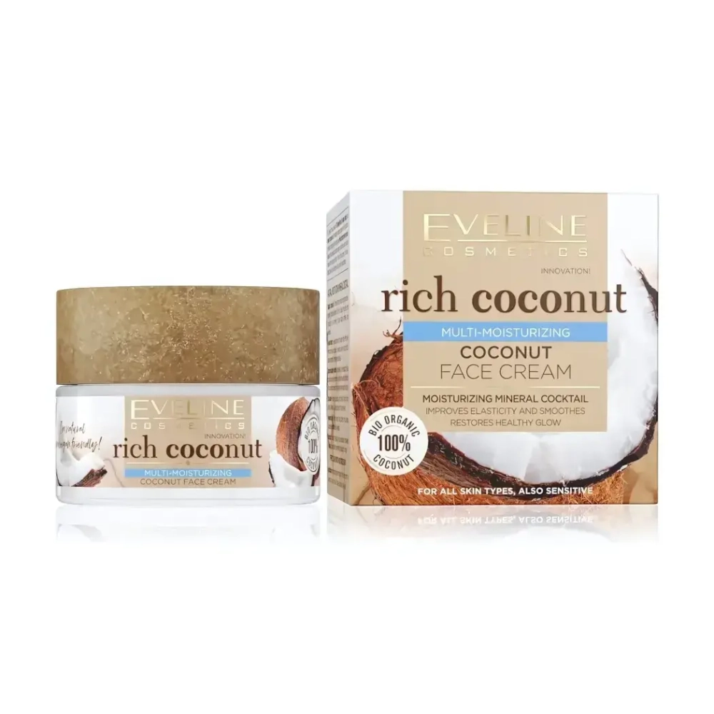 Крем для лица мультипитательный кокосовый для сух.и чувст. кожи 50мл