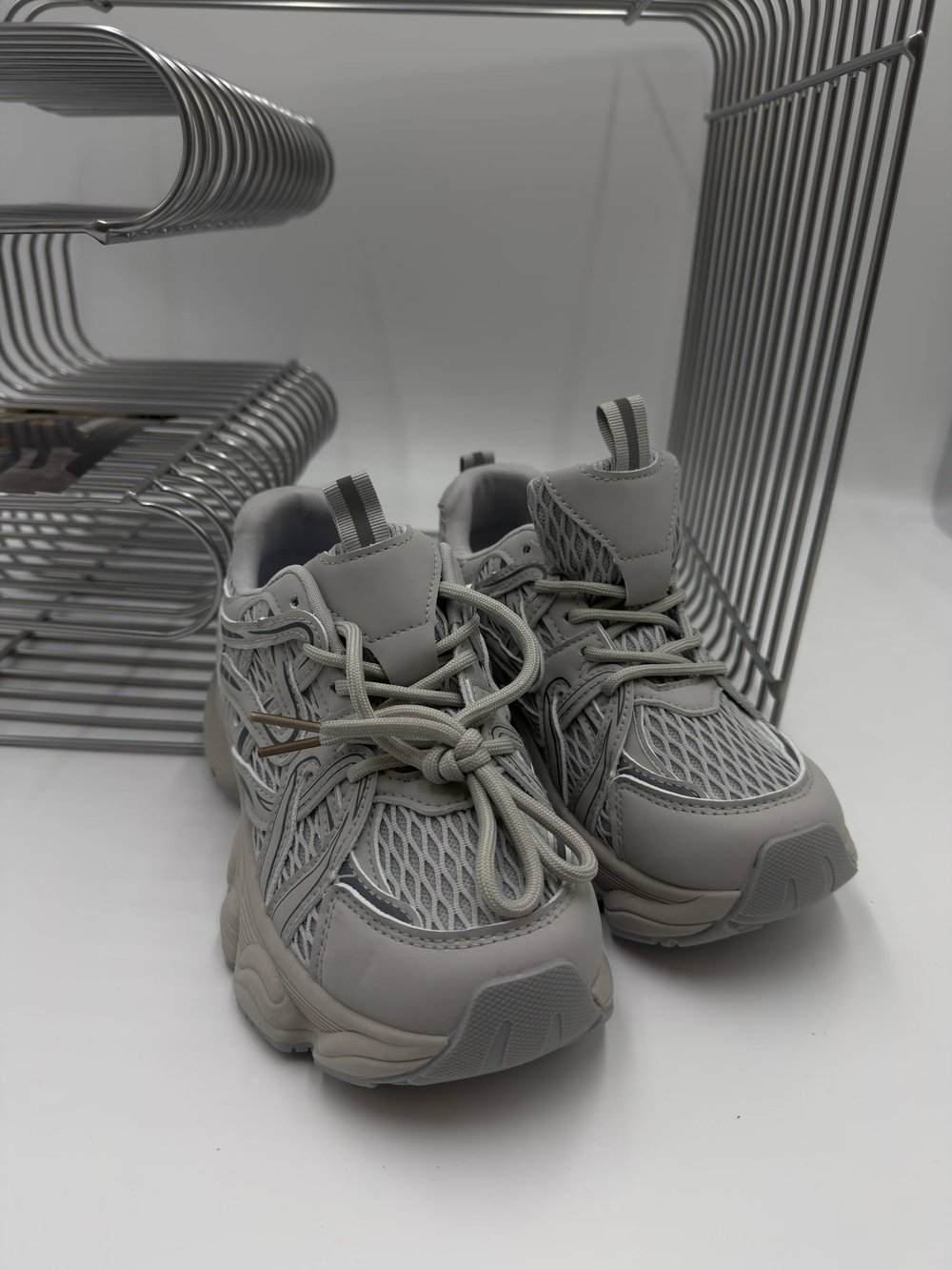 Кроссовки женские экокожа арт. 954-4 цвет "серый"