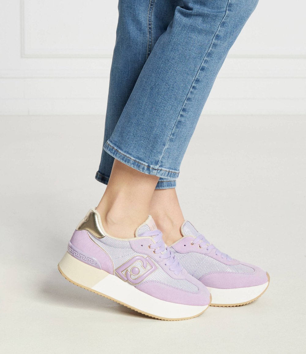 Кожаные кроссовки dreamy 02 Liu Jo - лавандовый(BA4081 PX031)