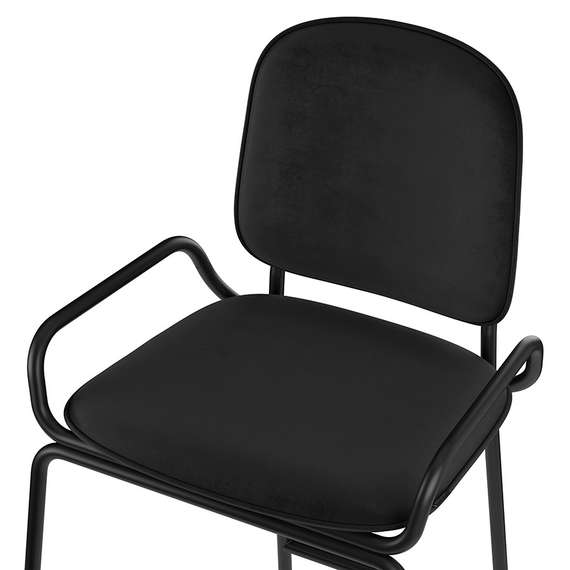 Барный стул Ror, 2 Frame, черный велюр