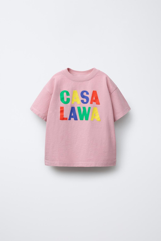 ZARA X CASA LAWA © ФУТБОЛКА С ПРИНТОМ, РОЗОВАТЫЙ