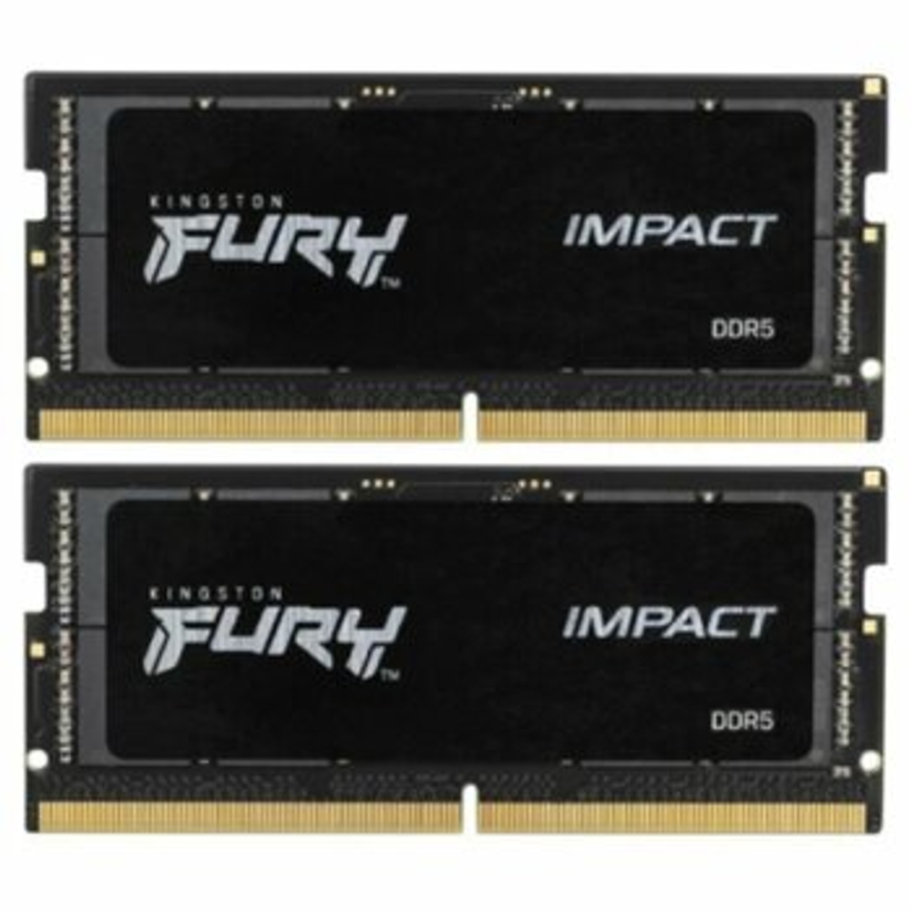 Оперативная память KINGSTON FURY Impact DDR5 32GB 5600MHz CL40 SODIMM KF556S40IBK2-32
