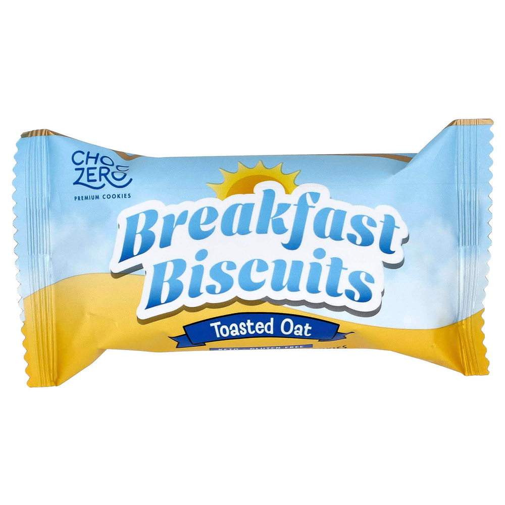 ChocZero, Премиальное печенье, печенье для завтрака, обжаренный овес, 10 пакетиков (25 г)