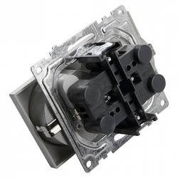 Розетка двойная с заземлением и со шторкой, без рамки Stekker Катрин 39584