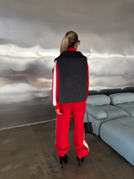 Пальто из шерсти в комплекте с жилетом