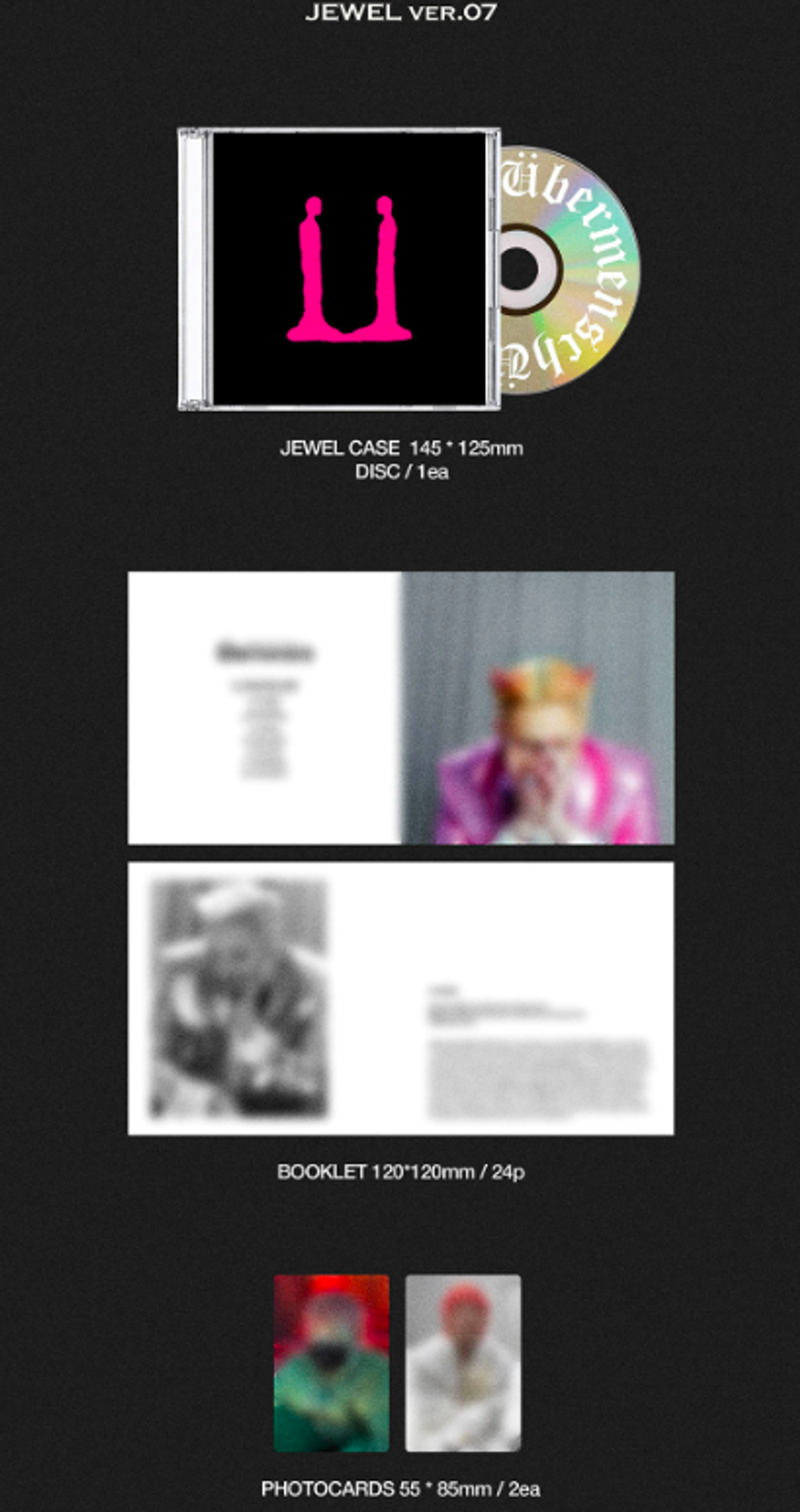 Альбом G-DRAGON - 3RD ALBUM Übermensch (JEWEL ver.)