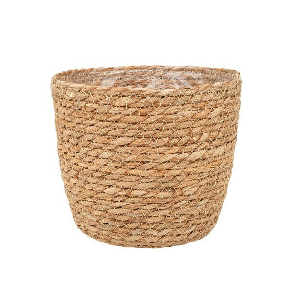 Кашпо плетеное "Сафари", 4,5л внешний размер Д215 Ш215 В195, натуральный