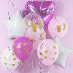 Шар (18"/46 см) Звезда, Белый 1 шт.