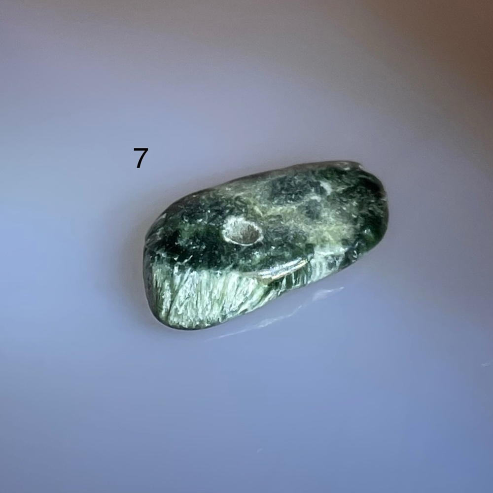 51584 Серафинит Бусина крошка 11-16мм-97