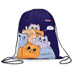 Мешок для обуви ПИФАГОР, 1 отделение, 40х32 см, Cats greetings, 272382