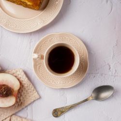 Кофейная пара 110 мл d 6,8 см h6,3 см Aristocrat Peach Tea Noble [6]