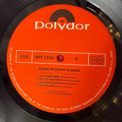 Винтажная виниловая пластинка LP Rainbow Down To Earth (Japan 1979) (No Obi) Lost In Hollywood