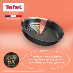 Набор посуды со съемной ручкой Tefal Ingenio Unlimited 3 предмета 24/28 см L7638942