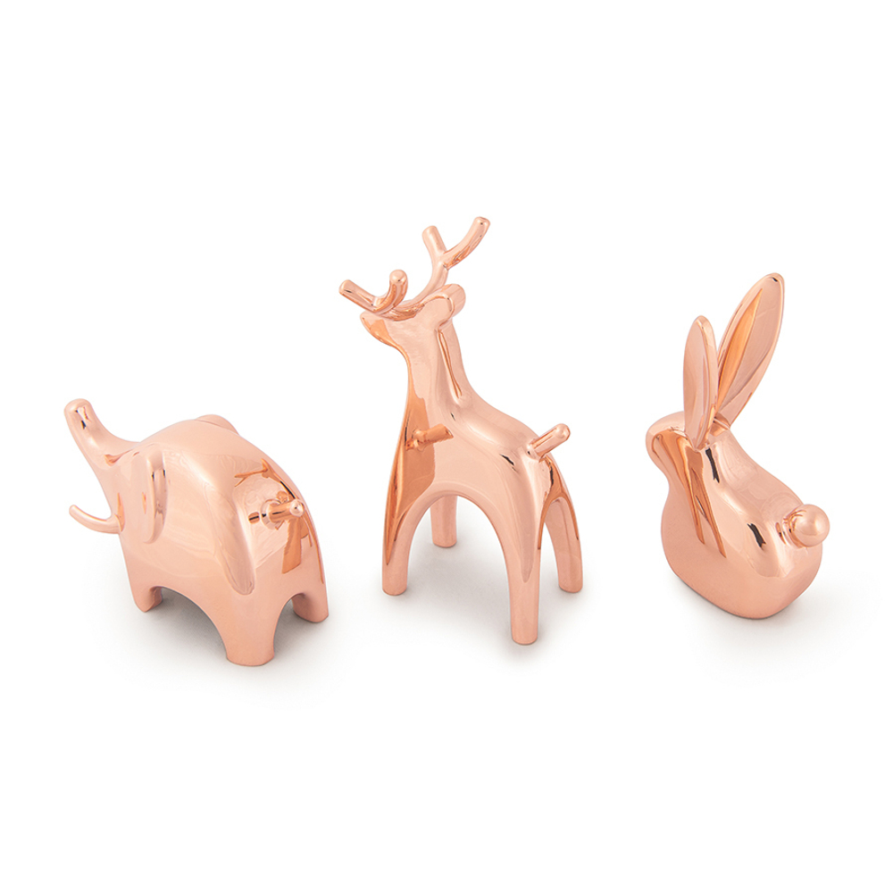 Подставки для колец Anigram 3 штуки медь