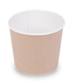OSQ Упаковка Round Bowl крафт 400 БЕЗ КРЫШКИ (1/30/450)
