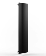 Радиатор WARMMET водяной настенный вертикальный Cube V (W) ЧЕРНЫЙ RAL9005