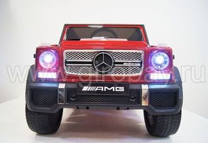 Детский электромобиль River Toys Mercedes-Benz-G65-AMG красный