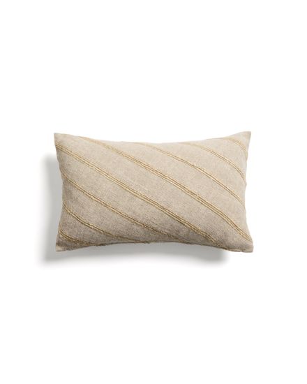 Чехол для подушки Riena бежевого цвета из хлопка и вискозы, 30 x 50 см