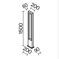 Садово-парковый светильник Outdoor O425FL-L20GF