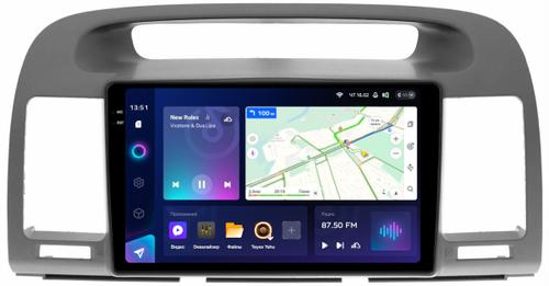 Магнитола для Toyota Camry 30 2001-2006 (рамка графитовая) - Teyes CC3-2K монитор 9.5" 2K QLED на Android 10, Быстрая, CarPlay, 4G SIM-слот