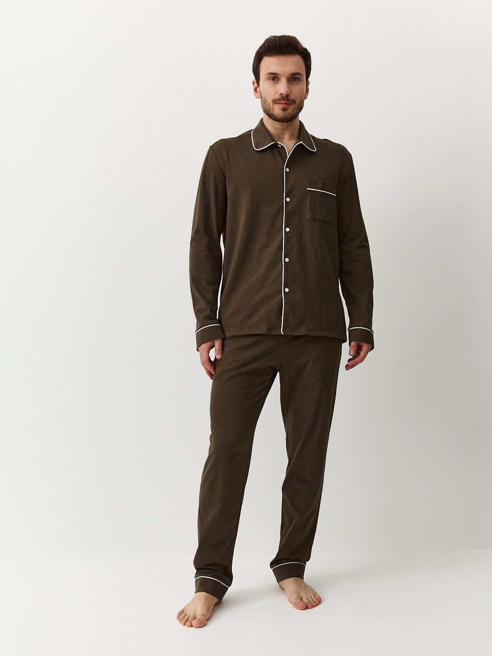 Пижама мужская Ihomewear Classic Men Khaki