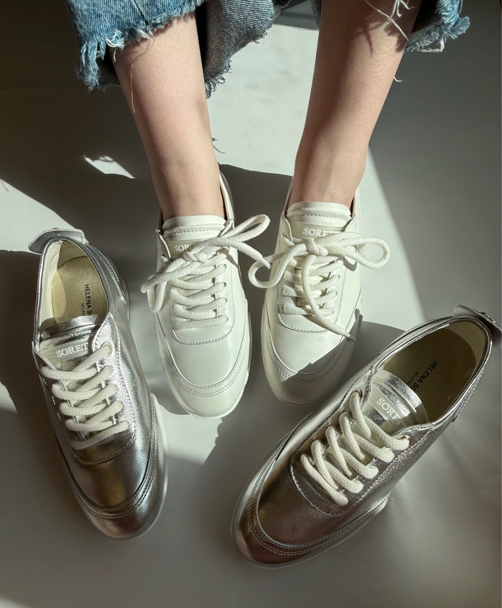 Базовые кеды из натуральной кожи Base white comfort