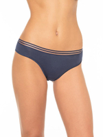 Трусики-бразилиана с ажурной задней частью (Размер: XL) (Цвет: бежевый)