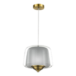 SL6127.313.01 Светильник подвесной ST-Luce Латунь/Серый, Прозрачный LED 1*18W 3000K PANDORA