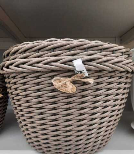 Кашпо шар, орех+шоколад 12л.