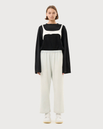 M6 MAISON MARGIELA ДЖИНСЫ ЖЕНСКИЕ НА РЕЗИНКЕ СВЕТЛО-ГОЛУБЫЕ