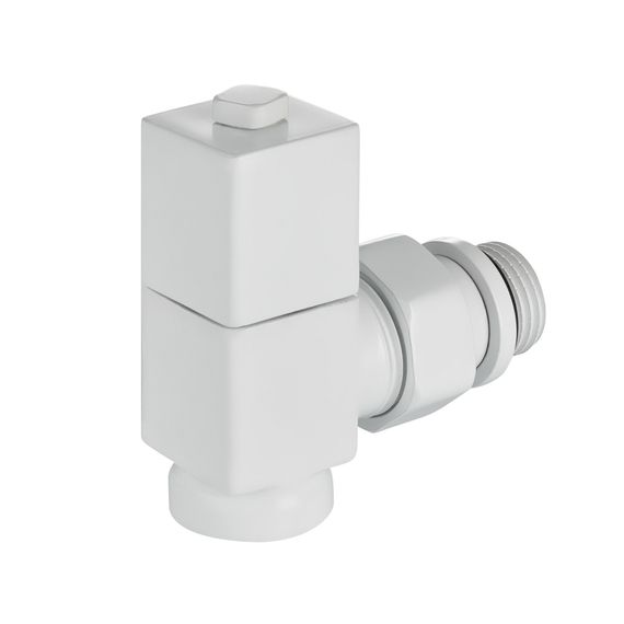 Набор дизайн-вентилей Royal Thermo CUBE, угловой (белый) 1/2quot; купить в Москве и Московской области по низкой цене с доставкой по России — (3) Набор дизайн-вентилей Royal Thermo CUBE, угловой (белый) 1/2quot; — (3)