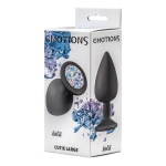 Анальная пробка 9,5см Lola Games Emotions Cutie Large Black Moonstone Crystal 4013-08Lola