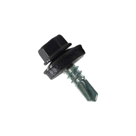 Саморез по металлу 5,5х19 RAL 7024 (250) сверло №3