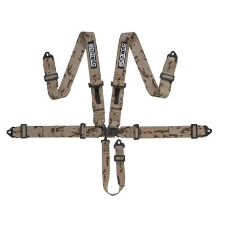 5-точечные ремни безопасности Sparco SPORT H-5 SFI CAMO SFI 16.1