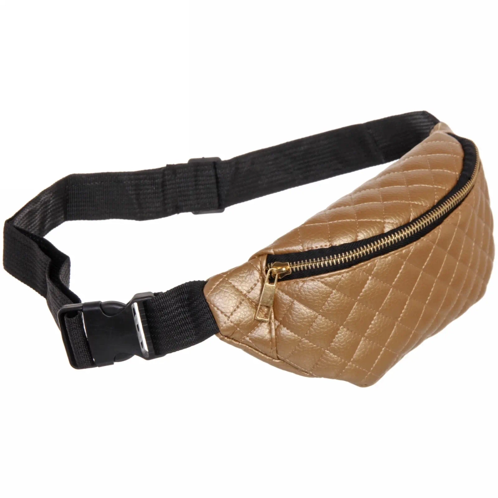 Сумка на пояс из искусственной кожи «Elements - Street», цвет золото, 29*13см