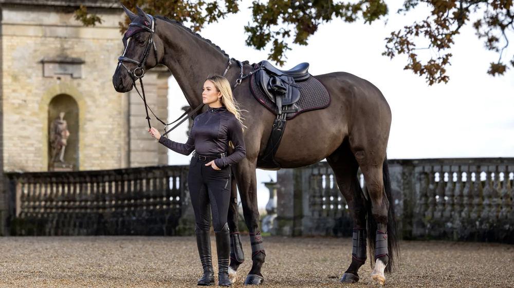 Вальтрап конкурный LeMieux Suede Close Contact Square Cinder