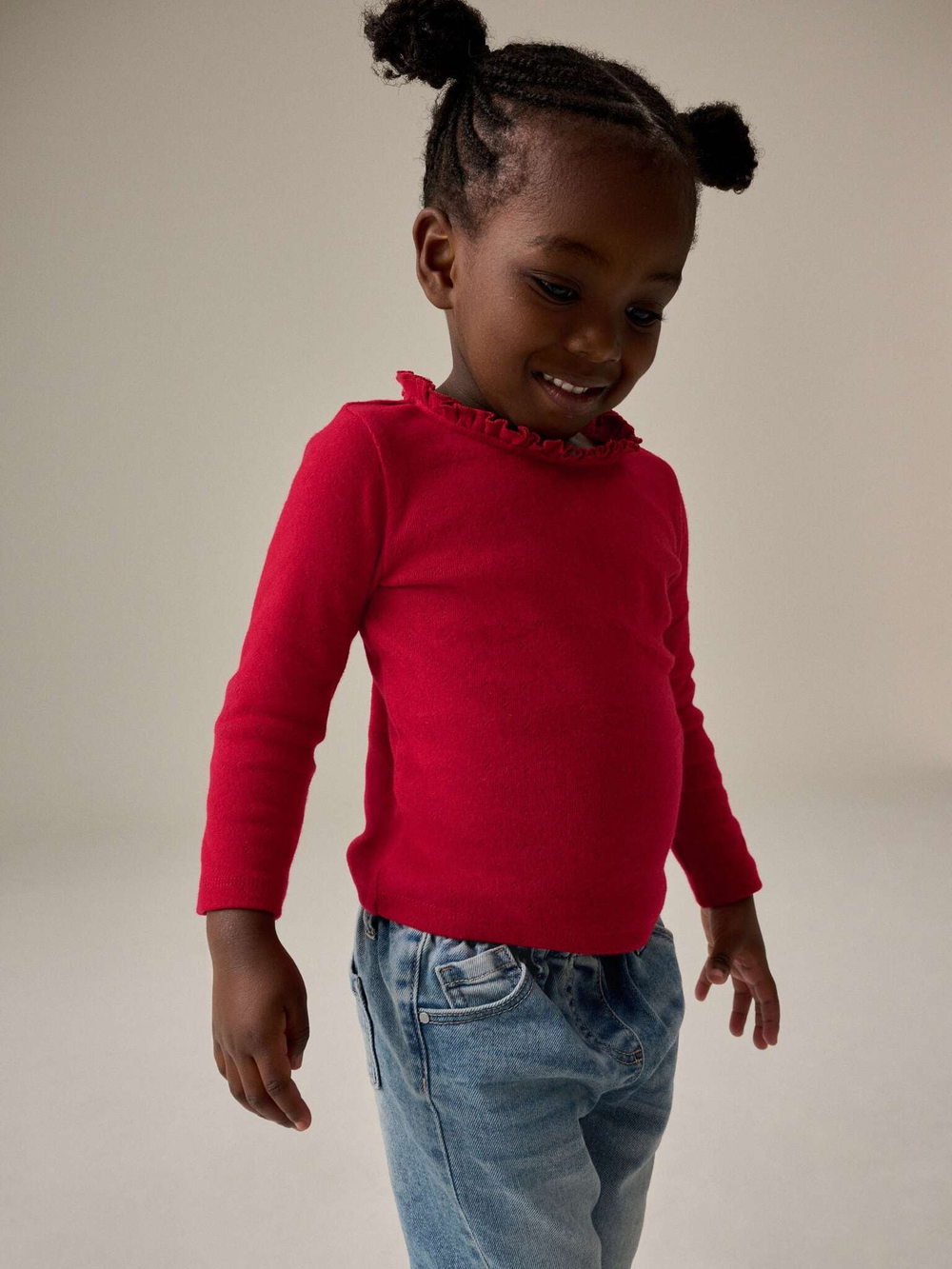 Лонгслив для девочки Next B89-324, Красный