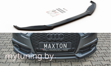 Сплиттер бампера переднего для AUDI A6 C7 S-Line/S 6 C7 (14-17)