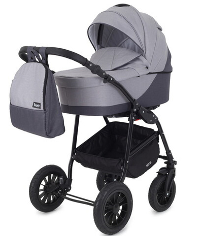Детская коляска Rant Siena New 2 в 1 02 т.серый-св.серый