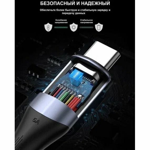 Кабель Ugreen US355 USB Type-C - USB Type-C M/M 1м (80150) черный