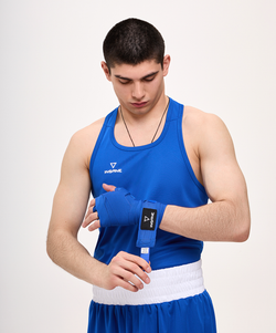 Бинт боксерский COBRA, хлопок/нейлон, синий, 4,5 м