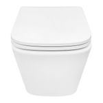 Унитаз подвесной Azario Armonia 340х480х360 безободковый, система смыва "Скрытое Торнадо", с быстросъемным сиденьем "Микролифт" (AZ-2403)