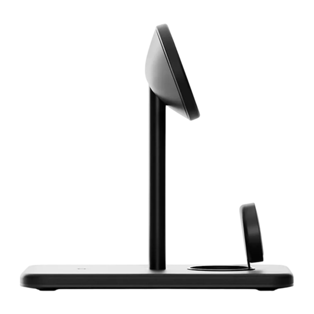 Зарядная станция MagSafe Twelve South HiRise 3 Deluxe для iPhone, Apple Watch и AirPods (Qi2) Беспроводная зарядка: Qi 15 Вт, Qi 7,5 Вт, магнитное крепление для быстрой зарядки Apple Watch (Qi 5 Вт). Проводная зарядка: нет. Сертификации MFi и Qi2. Отсутст