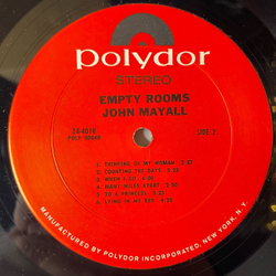 Винтажная виниловая пластинка LP John Mayall Empty Rooms (США 1970)