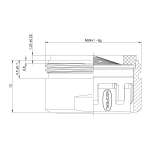 Аэратор Lemark NEOPERL CASCADE, М24, внутренний, NP13301-BL